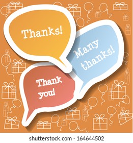 Retro clouds thank you speech