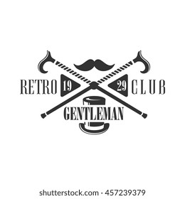 Retro Club Label Design