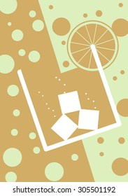 Retro Cocktail - Vector Illustration