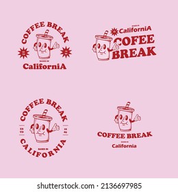 Retro Coffe Shop Hand drawn Logo