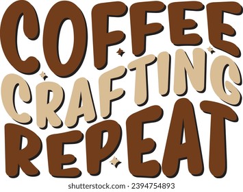 Retro coffee Craft Design. T-shirt Design. Illustration