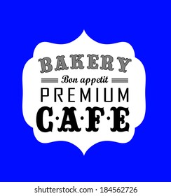 Retro Coffee  Labels and typography background . Coffee decoration collection