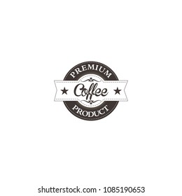 a retro coffee logo