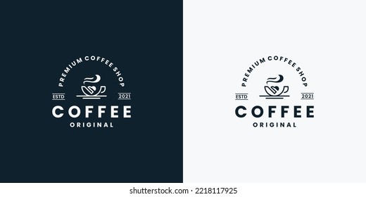 inspiración para el diseño del logo de café retro