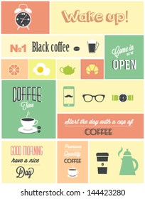 Retro coffee poster