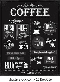 Retro coffee poster