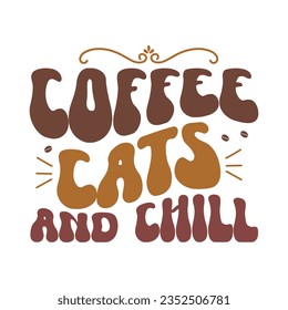 Retro Coffee SVG Design, typography, t-shirt, retro, sublimation, sticker, SVG Design,