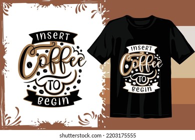 Retro Coffee t shirt design. Wavy Coffee SVG. Typography coffee design vector graphics. Vintage t shirt. 