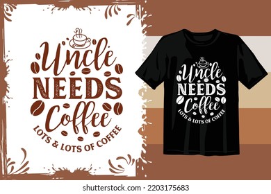 Retro Coffee t shirt design. Wavy Coffee SVG. Typography coffee design vector graphics. Vintage t shirt. 