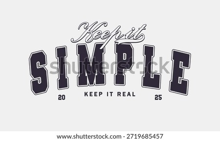 Retro College Varsity Typography T-shirt and Poster Graphic Template Vector