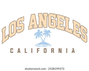 Retro college varsity typography west coast california slogan print for girl tee - t shirt or sweatshirt - hoodie, California typography for t-shirt print , vector illustration. Vintage college style