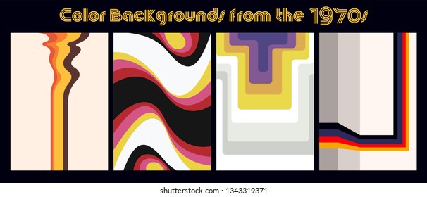 Retro Color Backgrounds from the 1970s