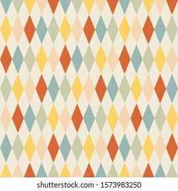 Retro color diamond shape background.