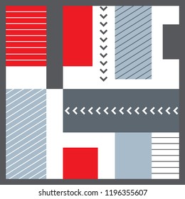 retro color pattern for scarf design