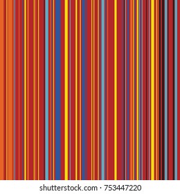 Retro Color Straight Vertical Variable Width Stripes, Color Lines Pattern, Vertically Seamless Pattern, Straight Parallel Vertical Lines, Fashion Geometric Color Random Lines