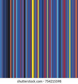 Retro Color Straight Vertical Variable Width Stripes, Color Lines Pattern, Vertically Seamless Pattern, Straight Parallel Vertical Lines, Fashion Geometric Color Random Lines