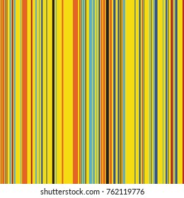 Retro Color Straight Vertical Variable Width Stripes, Color Lines Pattern, Vertically Seamless Pattern, Straight Parallel Vertical Lines, Fashion Geometric Color Random Lines