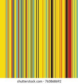 Retro Color Straight Vertical Variable Width Stripes, Color Lines Pattern, Vertically Seamless Pattern, Straight Parallel Vertical Lines, Fashion Geometric Color Random Lines