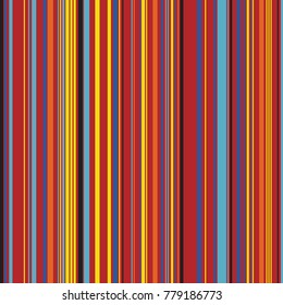 Rayas de ancho vertical vertical vertical de color retro, patrón de líneas de color, patrón vertical sin soldadura, líneas verticales paralelas rectas, líneas aleatorias de color geométrico de moda