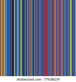 Retro Color Straight Vertical Variable Width Stripes, Color Lines Pattern, Vertically Seamless Pattern, Straight Parallel Vertical Lines, Fashion Geometric Color Random Lines