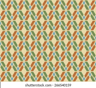 Retro color stripe argyle seamless pattern background vector.