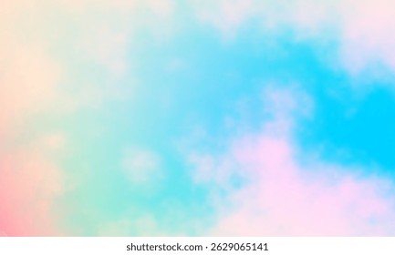 Retro color tone of Clouds with blue sky in sunny day