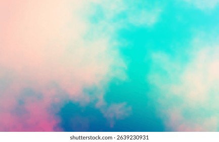 Retro color tone of Clouds with blue sky in sunny day