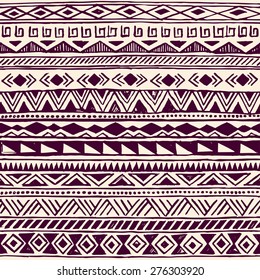 retro color tribal Navajo seamless pattern. aztec geometric print. ethnic hipster backdrop.  