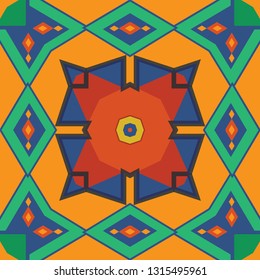 retro color tribal Navajo vector seamless pattern. aztec fancy abstract geometric art print. ethnic hipster backdrop. Wallpaper, cloth design, fabric, paper, cover, textile, weave, wrapping