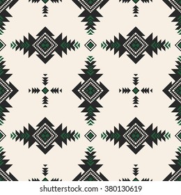 retro color tribal Navajo vector seamless pattern. aztec fancy abstract geometric art print. ethnic hipster backdrop. Wallpaper, cloth design, fabric, paper, cover, textile design template.