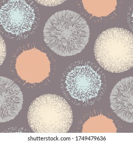 Retro Colored Firework Dots Pattern