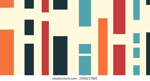 Retro colored shape background, simple shape background