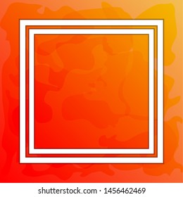 Retro colored watercolor frame - Vector illustration image