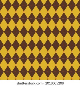 Retro colored wieber shape repeat pattern print