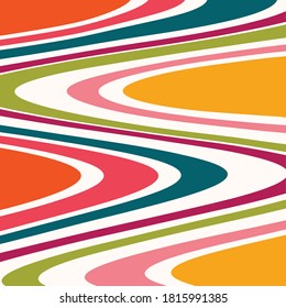 Retro colorful abstract art colorful vector