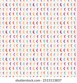 Retro colorful chili pattern background, vector abstract circle, triangle and square lines art. Trendy bauhaus pattern backgrounds op-art set