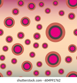Retro colorful dots pattern. Ideal for printing onto fabric and paper or decoration.