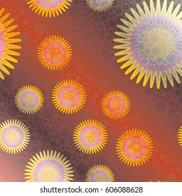 Retro colorful dots pattern. Ideal for printing onto fabric and paper or decoration.