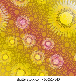 Retro colorful dots pattern. Ideal for printing onto fabric and paper or decoration.