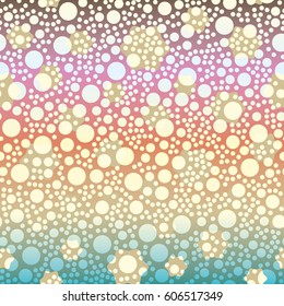 Retro colorful dots pattern. Ideal for printing onto fabric and paper or decoration.