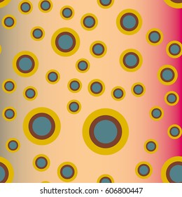 Retro colorful dots pattern. Ideal for printing onto fabric and paper or decoration.