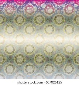 Retro colorful dots pattern. Ideal for printing onto fabric and paper or decoration.