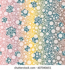 Retro colorful dots pattern. Ideal for printing onto fabric and paper or decoration.