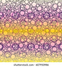 Retro colorful dots pattern. Ideal for printing onto fabric and paper or decoration.