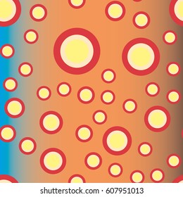 Retro colorful dots pattern. Ideal for printing onto fabric and paper or decoration.