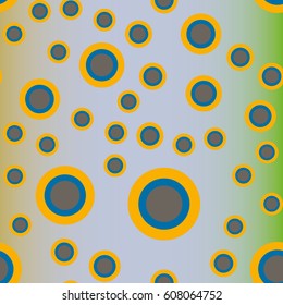 Retro colorful dots pattern. Ideal for printing onto fabric and paper or decoration.