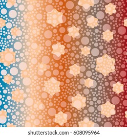 Retro colorful dots pattern. Ideal for printing onto fabric and paper or decoration.