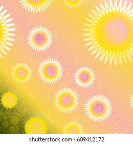 Retro colorful dots pattern. Ideal for printing onto fabric and paper or decoration.