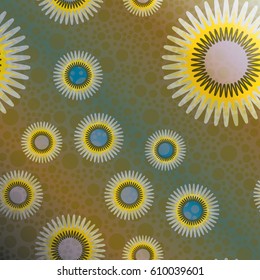Retro colorful dots pattern. Ideal for printing onto fabric and paper or decoration.