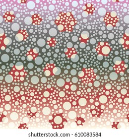 Retro colorful dots pattern. Ideal for printing onto fabric and paper or decoration.